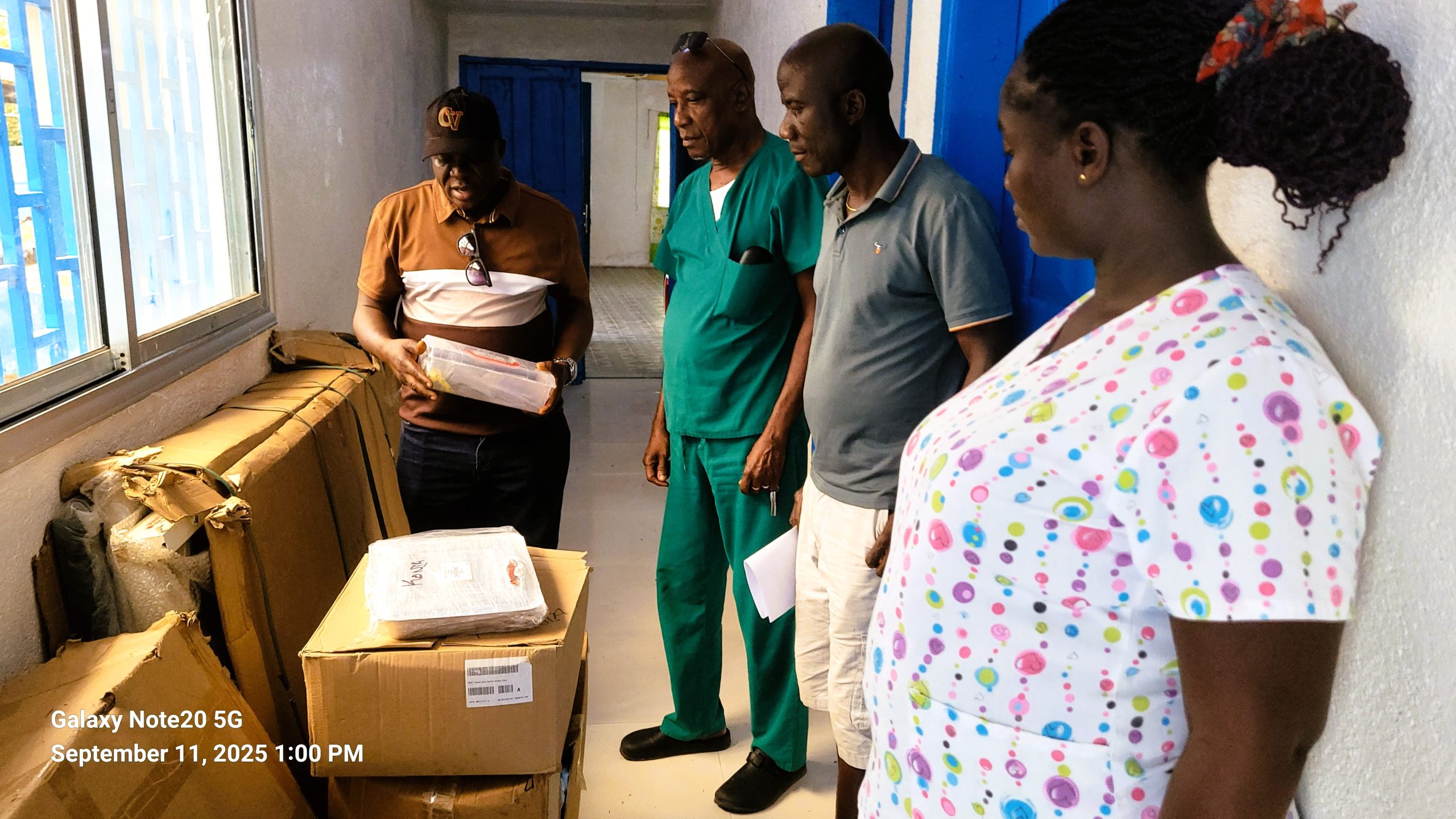 Read more about the article Four major Lofa hospitals get medical donations from Pres. Boakai’s JNB-F charity